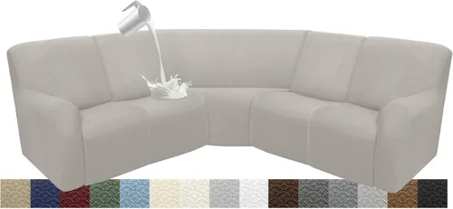 Miniatura 81 de Fundas impermeables de sofá reclinable modular para sofás reclinables, lavable en forma de L, para perros, fundas elásticas para sofá reclinable
