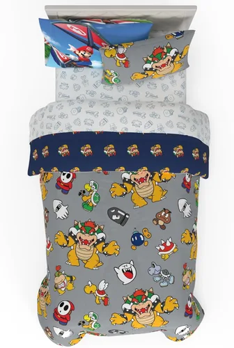 Miniatura 105 de Franco - Juego de ropa de cama para niños, edredón y sábanas supersuaves con funda de almohada, 5 piezas, tamaño individual, Jurassic World, 6A1348