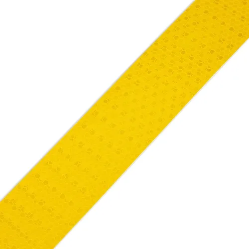 Miniatura 6 de Stockroom Plus Cinta reflectante amarilla, rollo de 2 pulgadas x 30 pies, cinta amarilla para escaleras, remolques y bicicletas, seguridad Amarillo