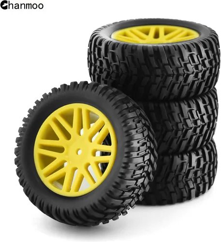 Miniatura 7 de 1/10 RC Off Road Neumáticos y ruedas 0.472 in Hex Rubber Short Course Truck Neumáticos con inserto de espuma para coche Buggy escala 1:10 ARRMA