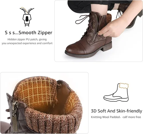Miniatura 4 de STQ - Botas de combate para mujer