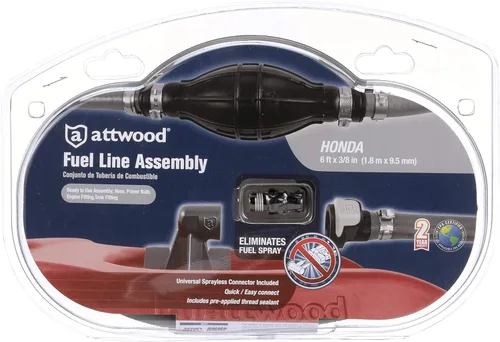 Miniatura 8 de Attwood kit de ensamblaje de línea de combustible Universal con accesorio de tanque, 6 pies x 3/8 pulgadas.
