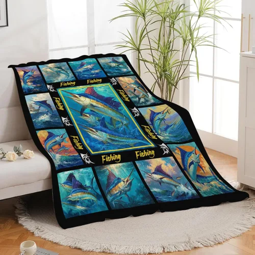 Miniatura 309 de Manta de Foca del Océano, Regalos de Focas para Niños, Niñas, Adultos, Mujeres y Hombres, Suave, Acogedora, Cálida, Felpa Esponjosa, Mullida