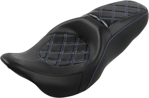 Miniatura 17 de TCT-MOTORPARTS Asiento de pasajero negro para Harley Touring Electra Glide 2009-2023