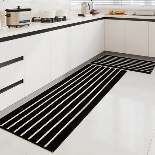 Miniatura 12 de GIB - Juego de alfombras de cocina y tapetes para piso, set de 2, alfombras antideslizantes/antideslizamiento para cocina, alfombras