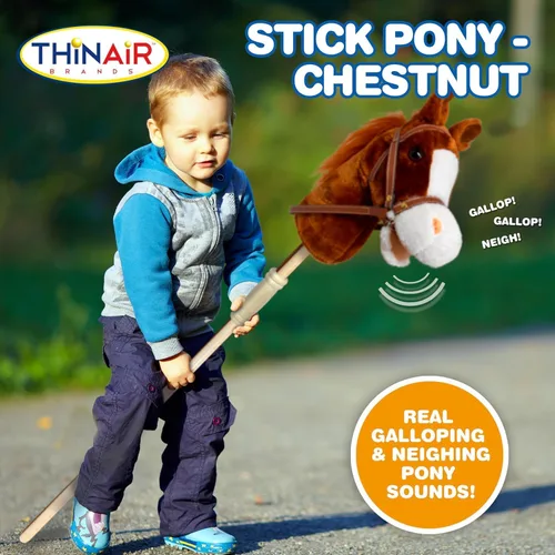 Miniatura 6 de Barra para Montar Caballo Nature Bound Barras de Caballo de Pasatiempo de Peluche Hechas a Mano Cabeza Cosida a Mano, Barra de Madera Resistente