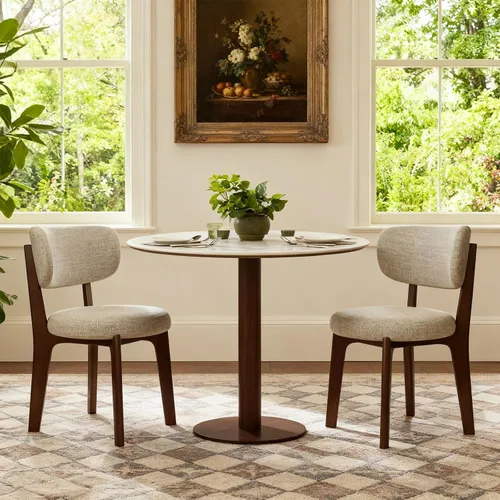 Miniatura 24 de Sillas de comedor de nogal, juego de sillones 2/4, juego de comedor moderno de mediados de siglo con patas de madera silla de comedor para cocina