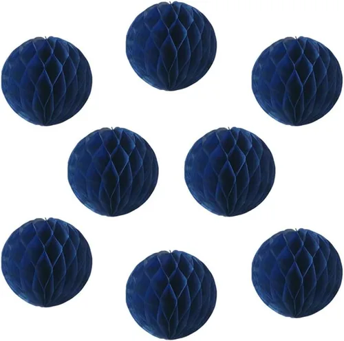 Miniatura 12 de 8 bolas de papel de panal de 8 pulgadas, bolas decorativas de panal de abeja, pompones de papel, bolas de flores, bolas colgantes de arte