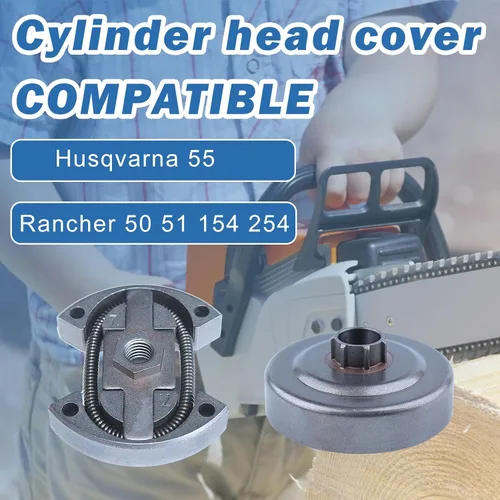 Miniatura 2 de . Kit de piñón de llanta de tambor de embrague de 325"-7 para Husqvarna 50 50 Special 51 51 EPA 55 55 EPA 55 EPA 55 Rancher motosierra piezas