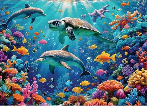 Miniatura 9 de Rompecabezas para adultos de 1000 piezas – Rompecabezas coloridos con temática de río de bosque fantástico, divertido juego familiar, desafiante