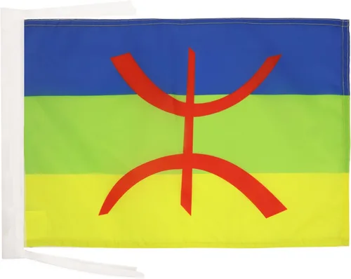 Miniatura 1006 de Bandera de México AZ FLAG, 45.7 x 30.5 cm, con cordones - Pequeñas banderas mexicanas de 30 x 45 cm - Bandera de 45.7 x 30.5 cm