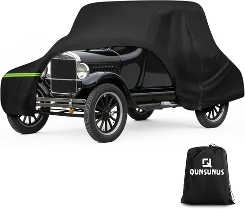 Miniatura 27 de QUNSUNUS Funda impermeable para camioneta Ford F-150 Super Crew Cab de 6.5 pies de cama corta, cubierta exterior para camioneta con cremallera