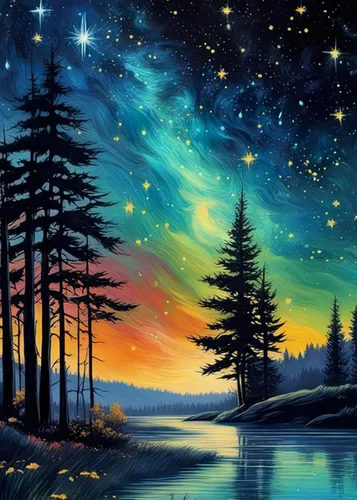 FOXKISS Kits de Pintura Artística de Diamante de Estrella de Árbol para Adultos, Pintura de Puntos de Diamante de Perforación Completa para