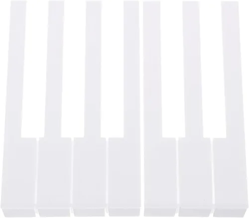 Milisten 2 unids teclas de piano reemplazo de teclas tapas de piano keybord Piano reparación Accesorios piano clave pegatinas piano piezas