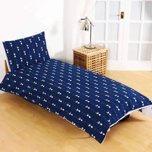 Miniatura 2 de Tottenham Hotspur Juego de funda de edredón reversible oficial con funda de almohada (azul marino/blanco)