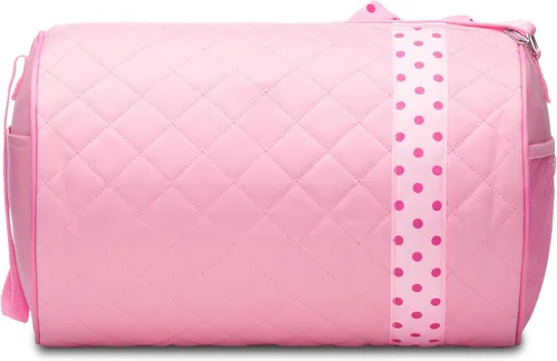 Miniatura 4 de Bolsa de lona acolchada con lazo para niñas, Rosado