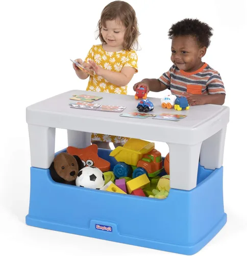 Miniatura 10 de Simplay3 Play Around - Caja de juguetes para niños, caja de juguetes multiusos y mesa de juego para niños, suministros de arte, manualidades
