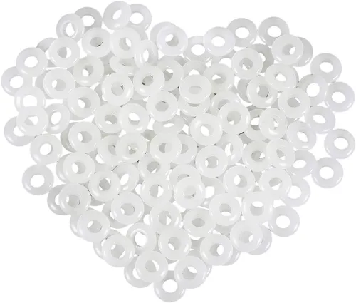 Miniatura 8 de rockcloud Cuentas sueltas con forma de corazón de Rondelle con forma de agujero grande, para pulseras europeas para hacer joyas