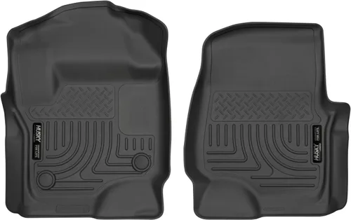 Husky Liners Weatherbeater Alfombrillas | Compatible con Ford F-250/F-350/F-450 SUPERCREW y SUPERCAB 2017-2025 solo con alfombra de fábrica | Fila