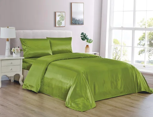 Miniatura 14 de Versatile Bedding Juego de ropa de cama de 3 piezas, tela de satén sedosa ultra suave, el mejor juego de 3 piezas de calidad premium, fácil cuidado