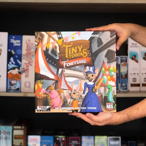 Miniatura 5 de AEG Tiny Towns: Fortune Expansion Agrega nuevos edificios, introduce dinero El uso inteligente de recursos limitados determina el éxito 1-6