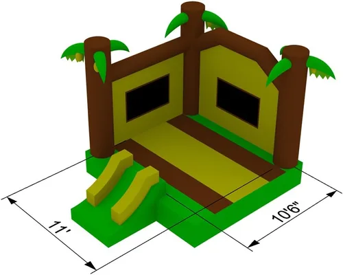 Miniatura 6 de Casa de despedida de selva de grado comercial 100% PVC con soplador