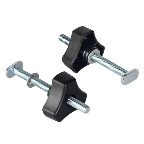 Miniatura 5 de Toolcool M8 - Kit de perillas para riel en T, tornillos de ranura en T de 4 pulgadas con arandelas, accesorios de riel en T para plantillas