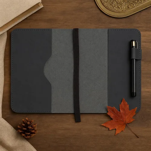 Miniatura 11 de Funda de cuero para diario A5, Funda de diario recargable para A5 grande y mediano, Funda de cuaderno de cuero hecha a mano, Diario encuadernado