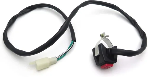 Miniatura 8 de SMT moto- universal Rojo 7/8" manubrio Engine Stop Buttom Kill Cortar Stop Switch botón utilizar en motocicletas ATVs Scooters Motos de nieve