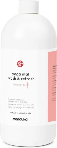 Miniatura 3 de Manduka Limpiador y Refrescante para Esterilla de Yoga – Aerosol de limpieza de esterilla de yoga de aceite esencial 100% natural, limpiador