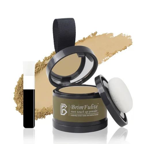 Miniatura 19 de Polvo de retoque de raíz, polvo de cobertura rápida de línea capilar gris para mujeres y hombres, de larga duración y cobertura natural, compacto