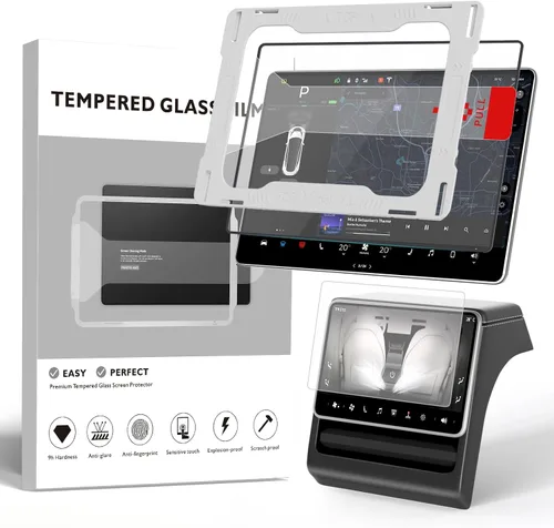 Miniatura 10 de Protector de pantalla para Tesla Model 3/Y, accesorios de 15 pulgadas, protector de pantalla táctil brillante para el modelo Y (2025 ~ 2020)