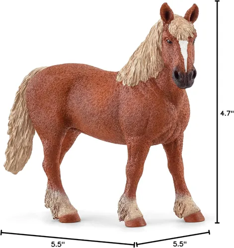 Miniatura 8 de Schleich Farm World - Juguete de caballo belga de tiro - Figura de caballo para niñas y niños - Juguetes de animales de granja para niños a partir