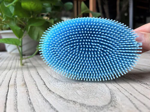Miniatura 3 de Cepillo sensorial prémium para niños o autismo, limpiador corporal de silicona suave, cepillos sensoriales 2 en 1 para terapia ocupacional, esponja