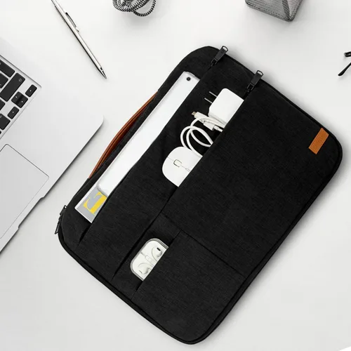 Miniatura 4 de KINGSLONG Funda para laptop de 13.3 pulgadas, bolsa delgada a prueba de golpes, funda de transporte para computadora compatible con MacBook Air/Pro