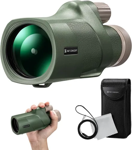 Miniatura 12 de K&F Concept Monocular zoom de 8-32 x 50 – Prisma de doble enfoque de alta potencia monoculares compactos para niños y adultos, con adaptador