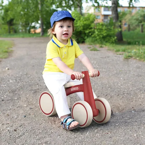 Miniatura 9 de SEREED - Bicicleta de equilibrio para bebés de 1 año, niños y niñas de 12 a 24 meses, primera bicicleta para niños de 4 ruedas, regalos de primer