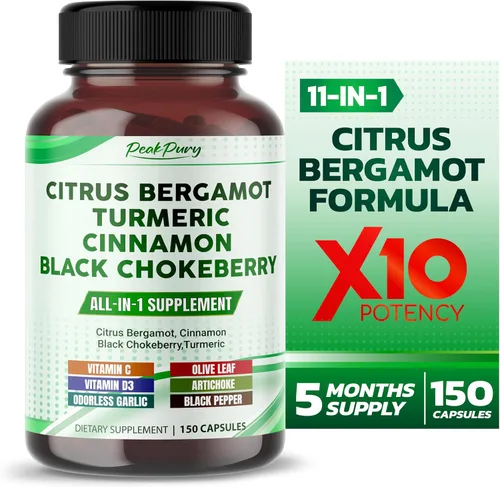 Cúrcuma de chokeberry negro con bergamota cítrica y canela - Apoyo general para el bienestar