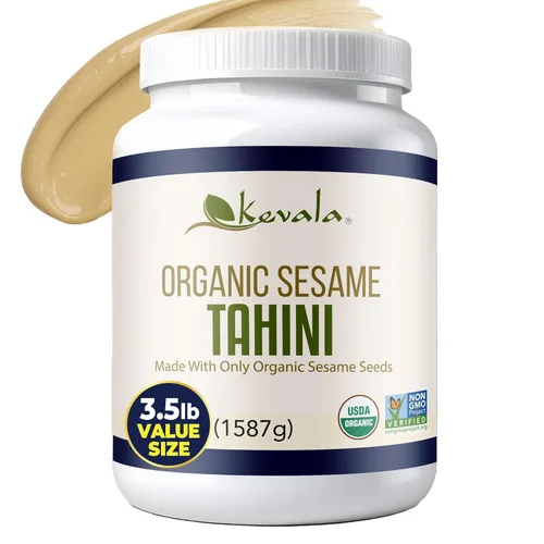 Miniatura 15 de Kevala Tahini de sésamo orgánico – USDA orgánico, proyecto sin OMG verificado y certificado Kosher (16 onzas (paquete de 5))