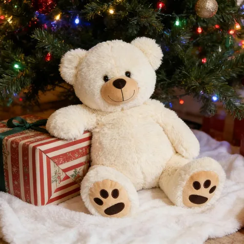 Miniatura 9 de LotFancy - Oso de peluche de 20.0 pulgadas, lindo oso de peluche con huellas, regalo para niños bebés pequeños en baby shower, cumpleaños