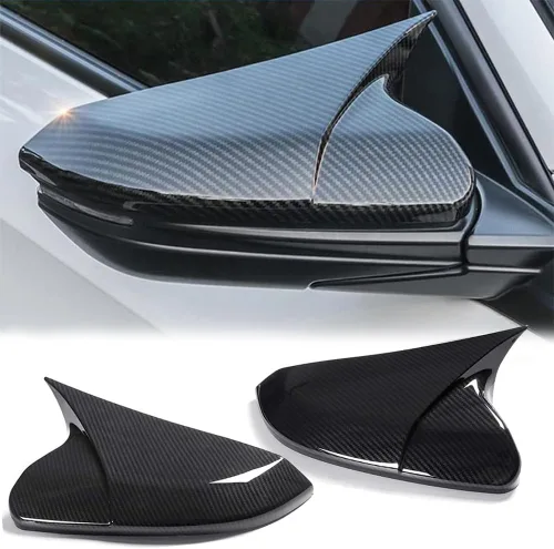 Miniatura 5 de 2 fundas para espejo lateral de puerta, compatible con Honda Civic 2016-2021 de 10ª generación, Sedan Coupé, Hatchback, carcasa exterior para espejo