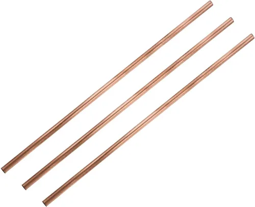 uxcell Tubo redondo de cobre, 0.276 in OD 0.008 in espesor de pared 11.811 in longitud tubo recto tubo 3 piezas