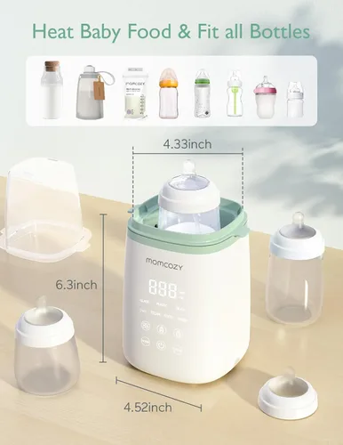 Miniatura 9 de Momcozy Esterilizador y secadora de botellas grandes de 3 capas y calentador de botellas Momcozy