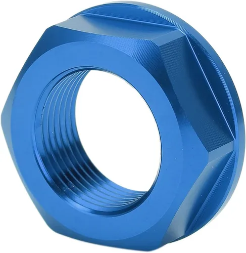 Miniatura 9 de Fydun M22x1.5 - Tuerca de bloqueo de eje de rueda de aluminio para motocicleta, repuesto para para (azul)