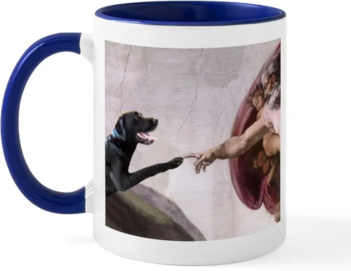 Miniatura 25 de CafePress Black Lab Mug Taza de café de cerámica de 11 oz (11.0 fl oz)