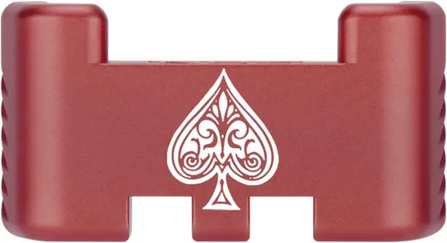 Miniatura 170 de NDZ Performance Placa trasera de aluminio con asistencia deslizante para Glock 1-5 Glock 17 19 19 19 x 22 23 24 26 27 31 32 33 34 35 45 47 49, Rojo