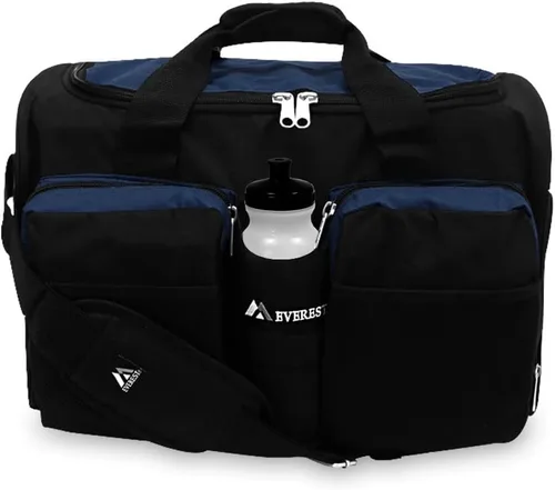 Miniatura 6 de Everest Gimnasio bolsa con bolsillo para ropa húmeda, Marino), S223-NYBK