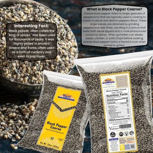 Miniatura 5 de Rani - Pimienta negra molida gruesa de 28 mallas (molienda de mesa) 28 onzas (1.75 libras) 28.22 oz ~ Todo natural Vegano Apto para gluten Sin