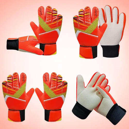 Miniatura 2 de Jalunth Guantes de Portero de Fútbol para Niños y Jóvenes, Guantes de Guardameta Jugador de Campo para Niños y Niñas, Palma de Látex Antideslizante