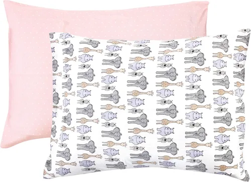 Miniatura 44 de Hudson Baby Funda de almohada unisex de algodón para bebés y niños pequeños, animales del bosque, talla única Forest Animals